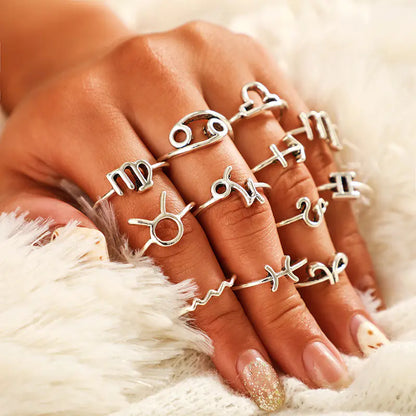 Fashionable Zodiac Ring Set for Women