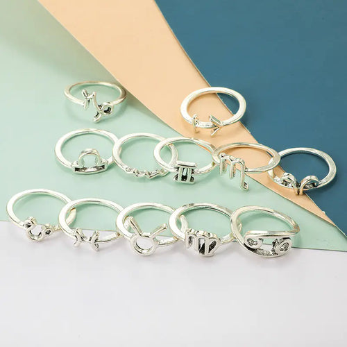 Fashionable Zodiac Ring Set for Women