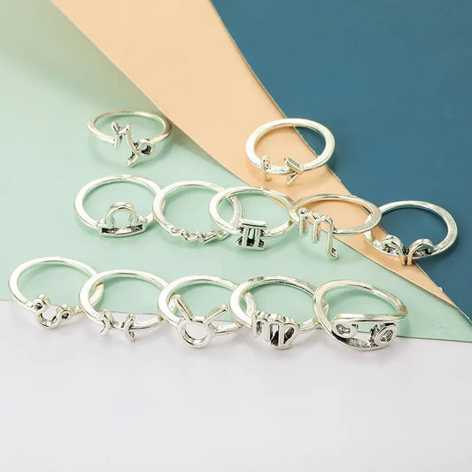 Fashionable Zodiac Ring Set for Women