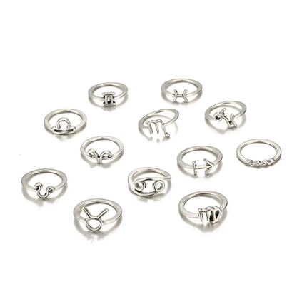Fashionable Zodiac Ring Set for Women